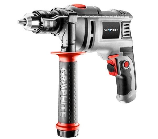 Graphite 58G725, Borrmaskin med pistolgrepp, skiftnyckel, 1,3 cm, 3000 rpm, 48000 bpm eller slag per minut, AC