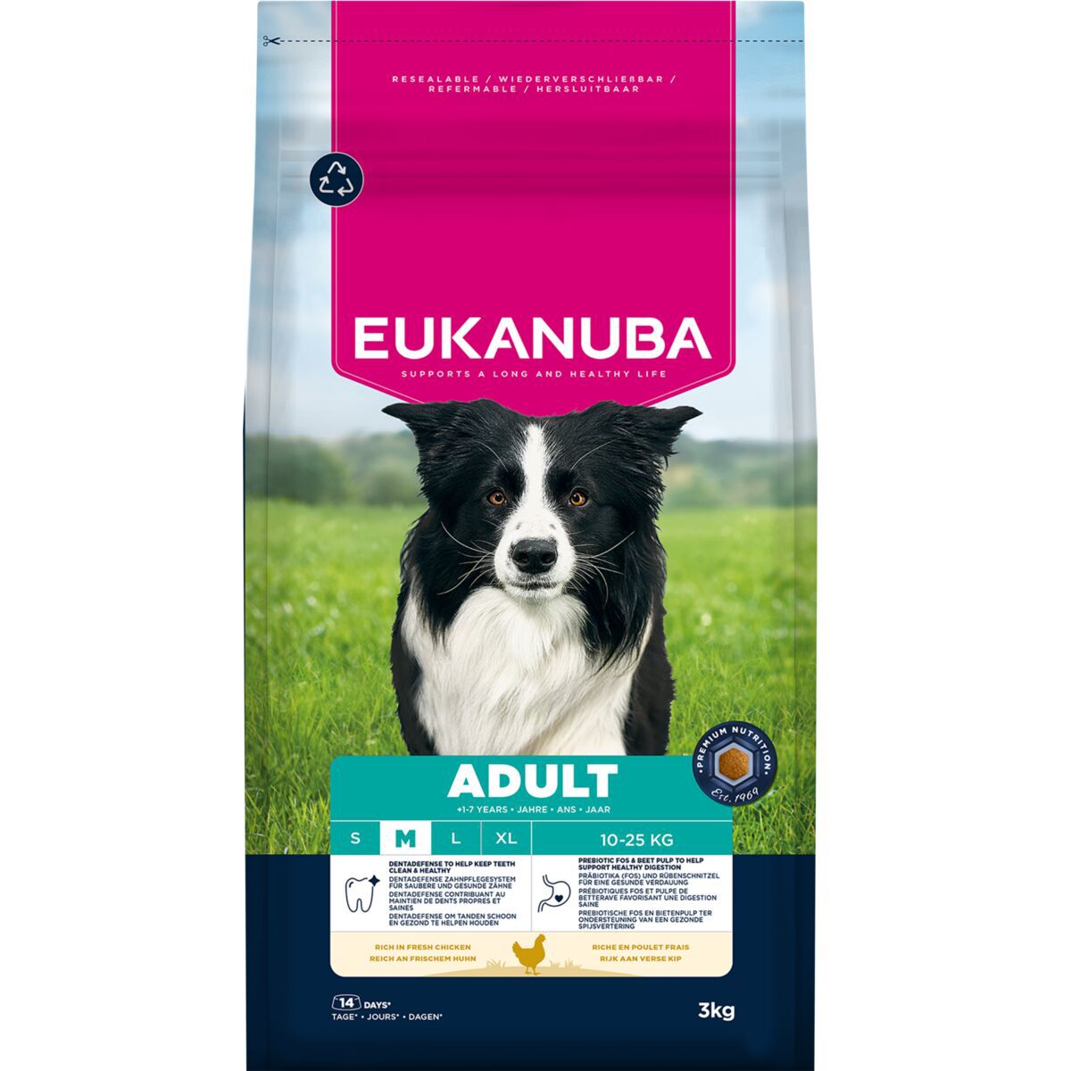 Eukanuba Dog Adult Medium Breed Torrfoder till Hund 3 kg