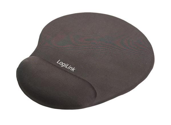 LogiLink GEL Mouse Pad, med handledstöd i silikon - Svart, bild 4