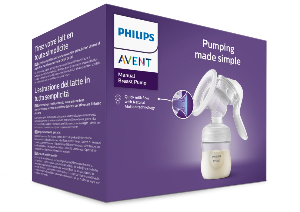 Philips Avent Natural Motion enkel manuell bröstpump