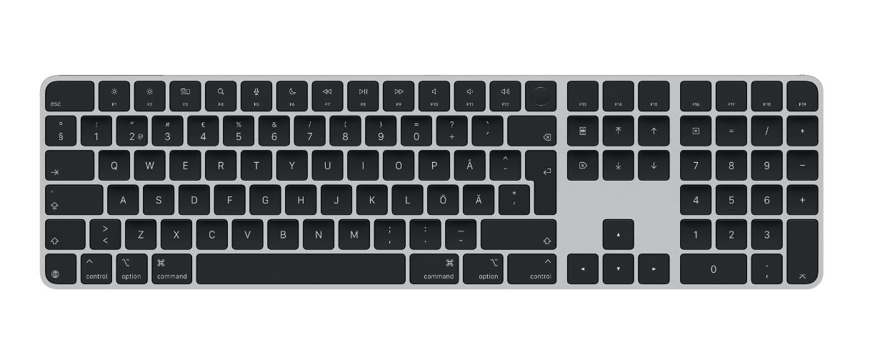Apple Magic Keyboard med Touch ID och numerisk del, svart, bild 3