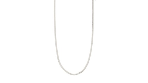 PILGRIM - Joanna Flat Snake Chain Necklace - Silver Plated - 40 cm + 9 cm, bild 3