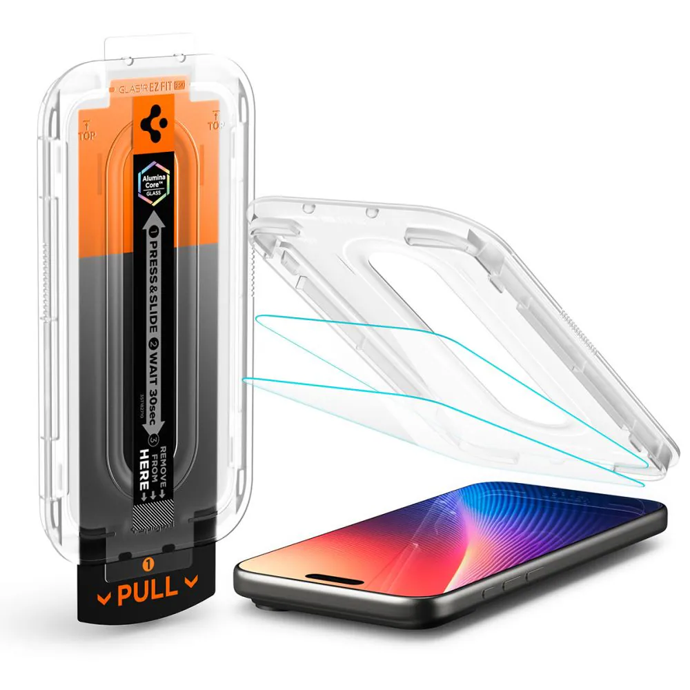 Spigen Glas.TR EZ Fit Pro härdat glas för iPhone 16 Pro Max / 17 Pro Max - Transparent, bild 3