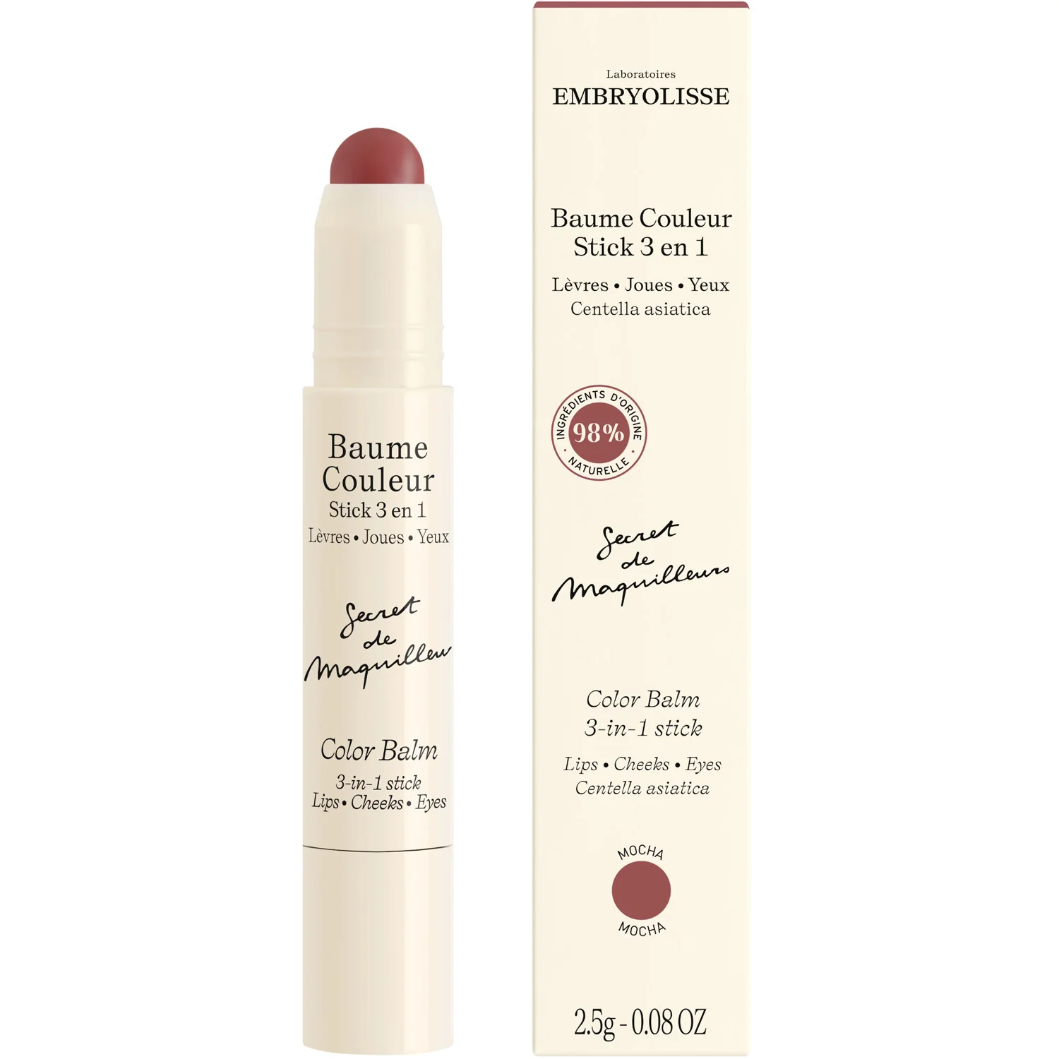Embryolisse Color Balm 3-In-1 Stick Mocha 2,5 g