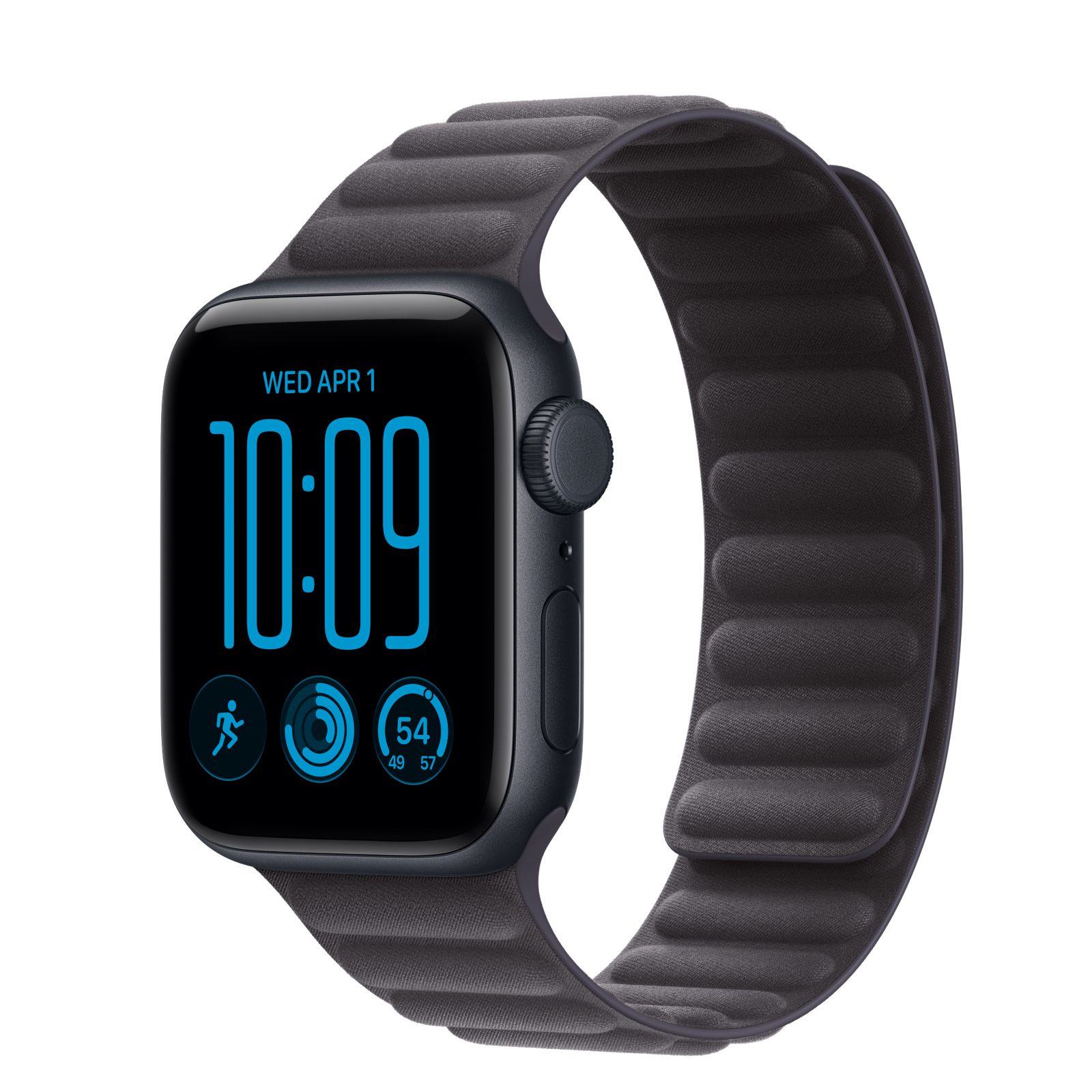 Apple Watch SE 3 (GPS + Cellular) • Aluminiumboett midnatt, 40 mm • Magnetlänk midnatt