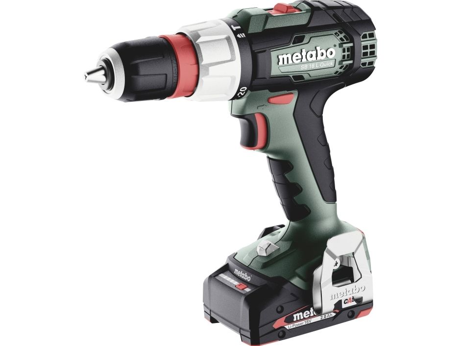 Metabo SB 18 L Quick slagborrskruvdragare 18 V 614054500 60 Nm, 2×2 Ah, väska