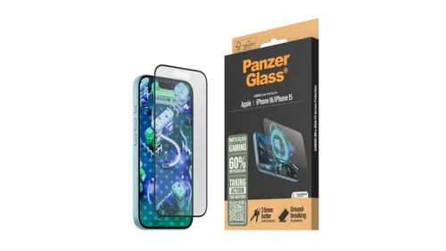 PanzerGlass Gaming Screen Protector iPhone 16 | 15 | Ultra-Wide Fit, bild 3