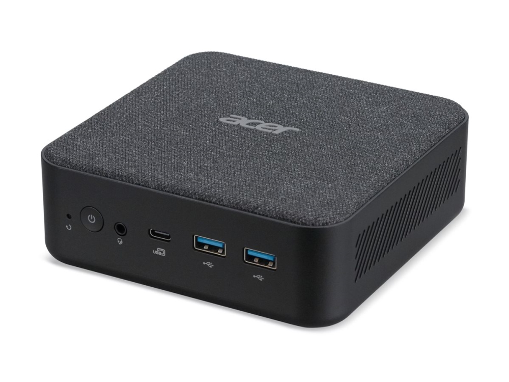 Acer Revo Box RB102-RPL - Barebone - mini-PC 1 x Core 5 120U / upp till 5 GHz - RAM 16 GB - SSD 512 GB - Intel Graphics - IEEE 802.11ax (Wi-Fi 6), Bluetooth, Gigabit Ethernet - Win 11 Home - svart