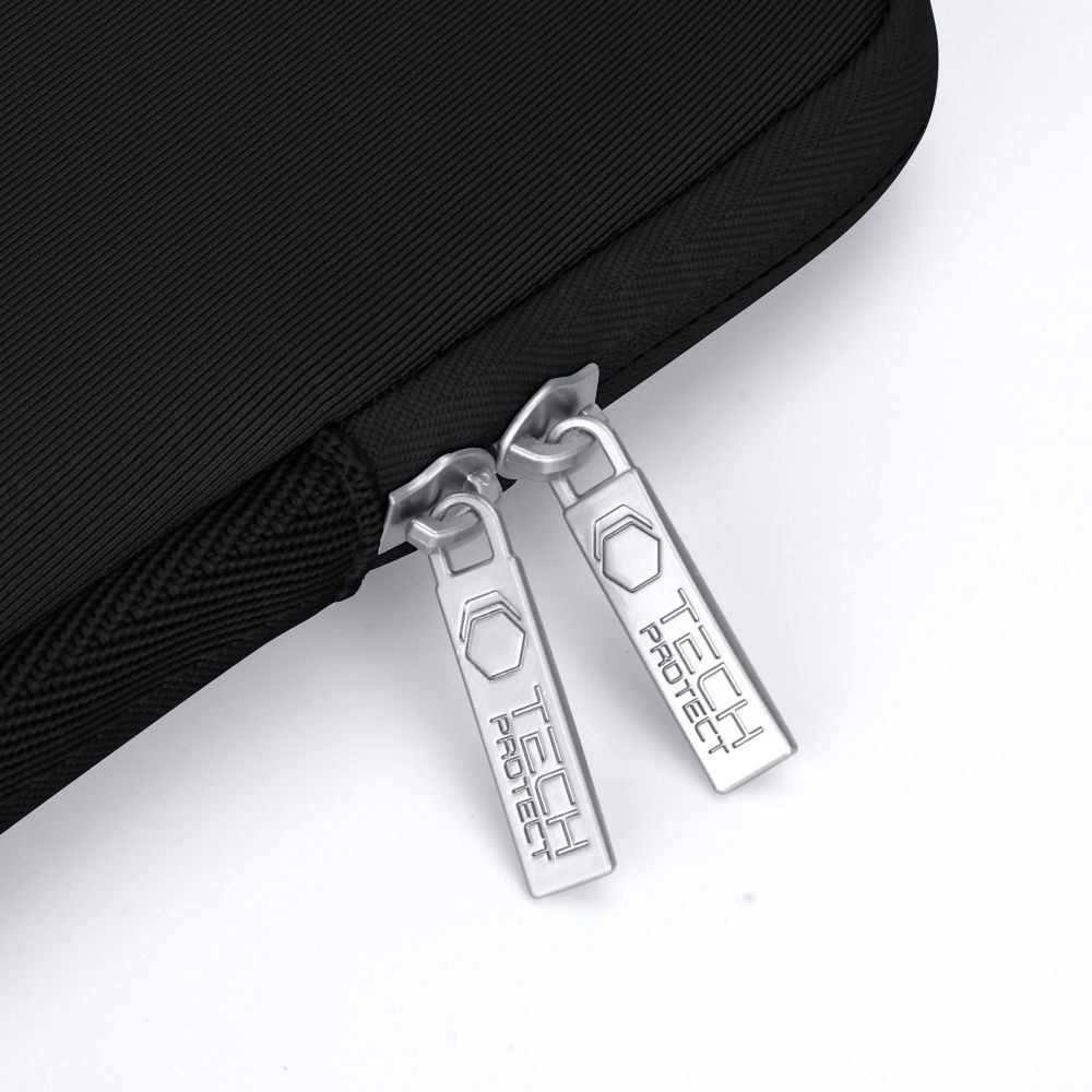 Tech-Protect Neoslim Laptopfodral 13-14" med tillbehörsväska - Svart, bild 3