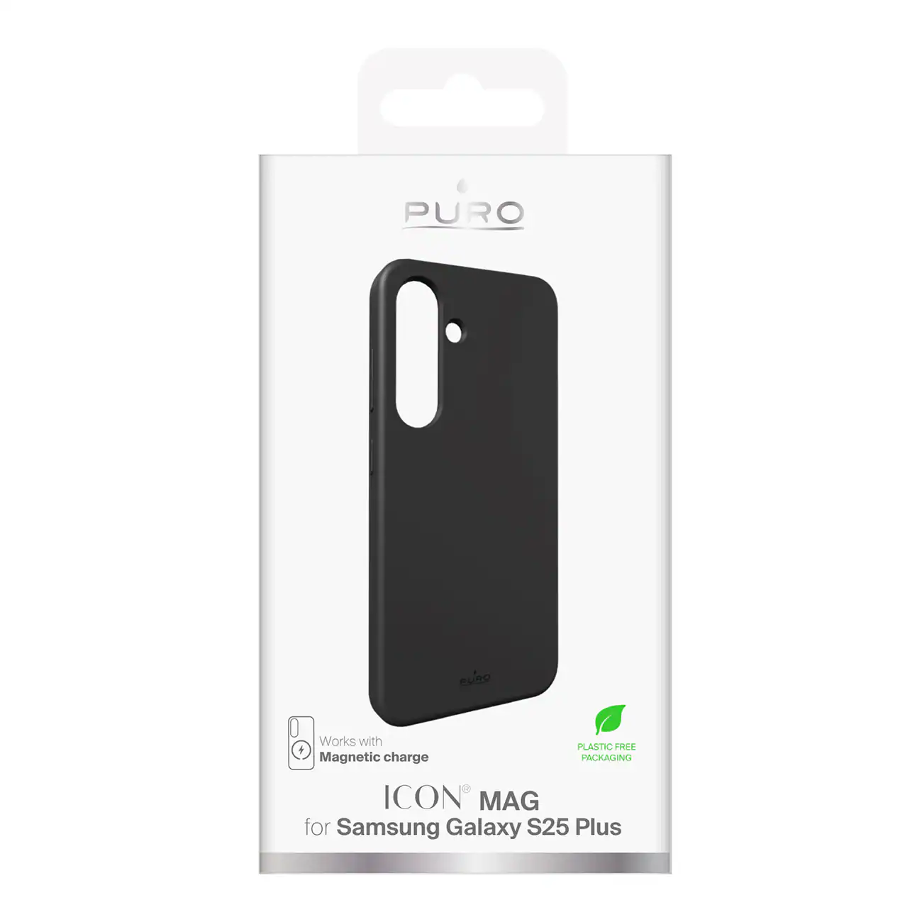 Puro Samsung Galaxy S25+ Icon MAG magnetiskt fodral, svart, bild 3