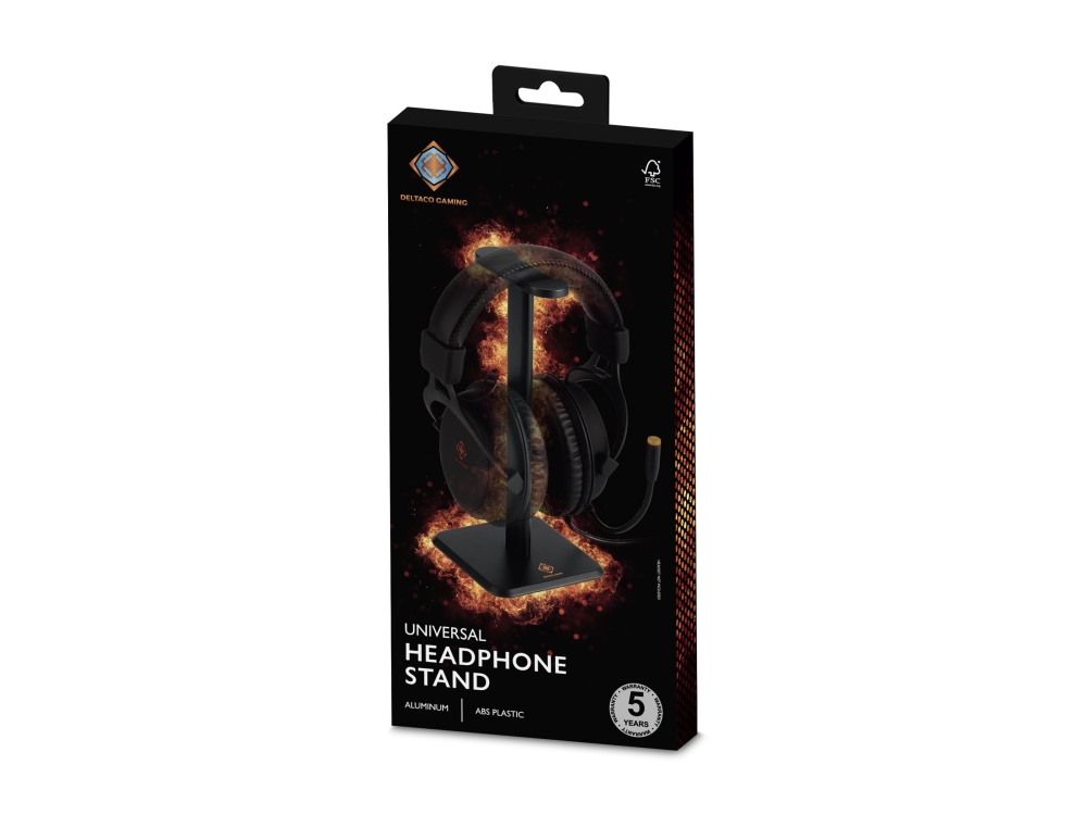 Deltaco Gaming Universal Headphonestand Svart