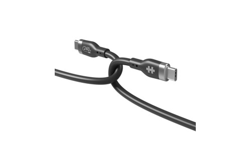 Hyper USB-C to USB-C 240W, 1m, Svart, bild 3