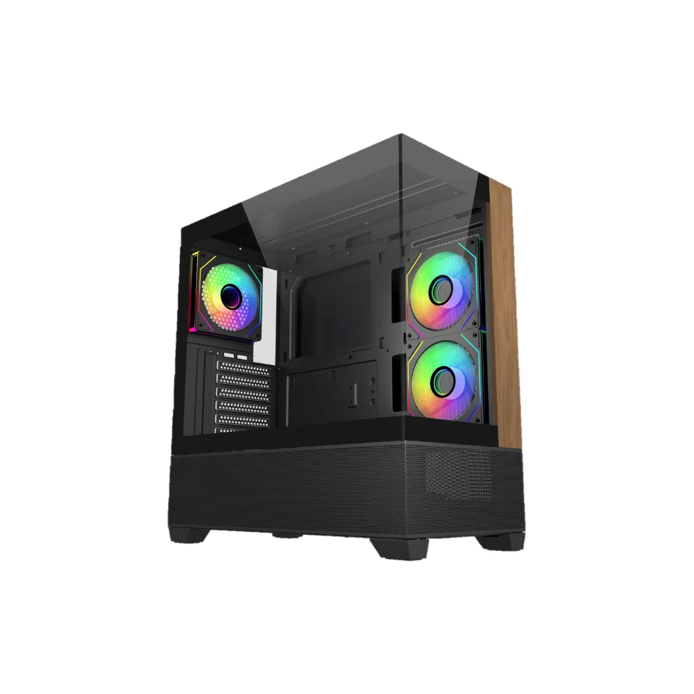 Cooler Master Elite 690 datorchassi (trä/svart)