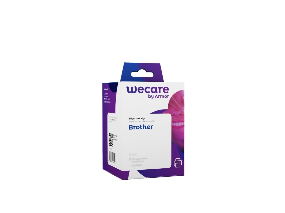 Bläckpatroner Wecare LC223, 550 sidor, svart/cyan/magenta/gul, paket med 4 st