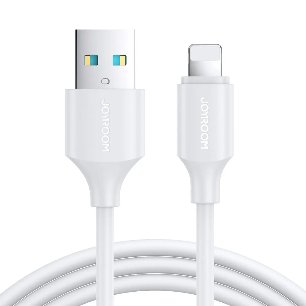Joyroom Snabbladdning USB-A till Lightning-kabel 3A, 1m - Vit, bild 2