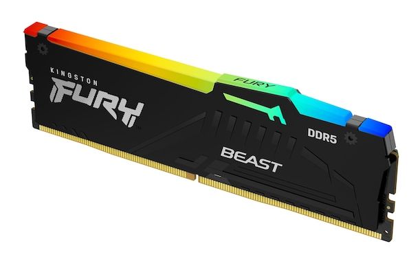 8 GB (1x8GB) DDR5-5600 Kingston FURY Beast Black RGB CL36, AMD EXPO - Svart, bild 2