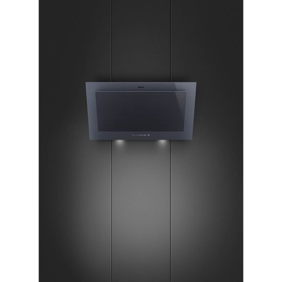 Väggfläkt 90cm KV194G Smeg Neptune Grey