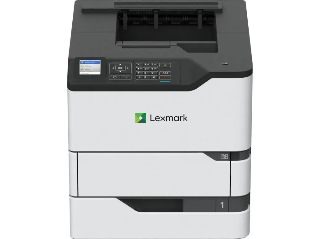 Lexmark MS821dn - Skrivare - svartvit - Duplex - laser - A4/Legal - 1200 x 1200 dpi - upp till 52 sidor/minut - kapacitet: 650 ark - USB 2.0, Gigabit LAN, USB 2.0-värd