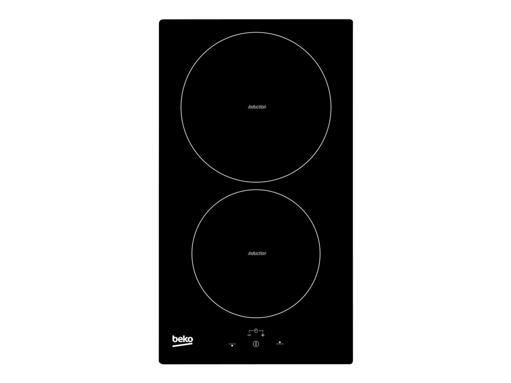 Beko HDMI32400DT - Induktionshäll - 2 kokplattor - Fördjupning - bredd: 26.8 cm - djup: 49 cm - svart