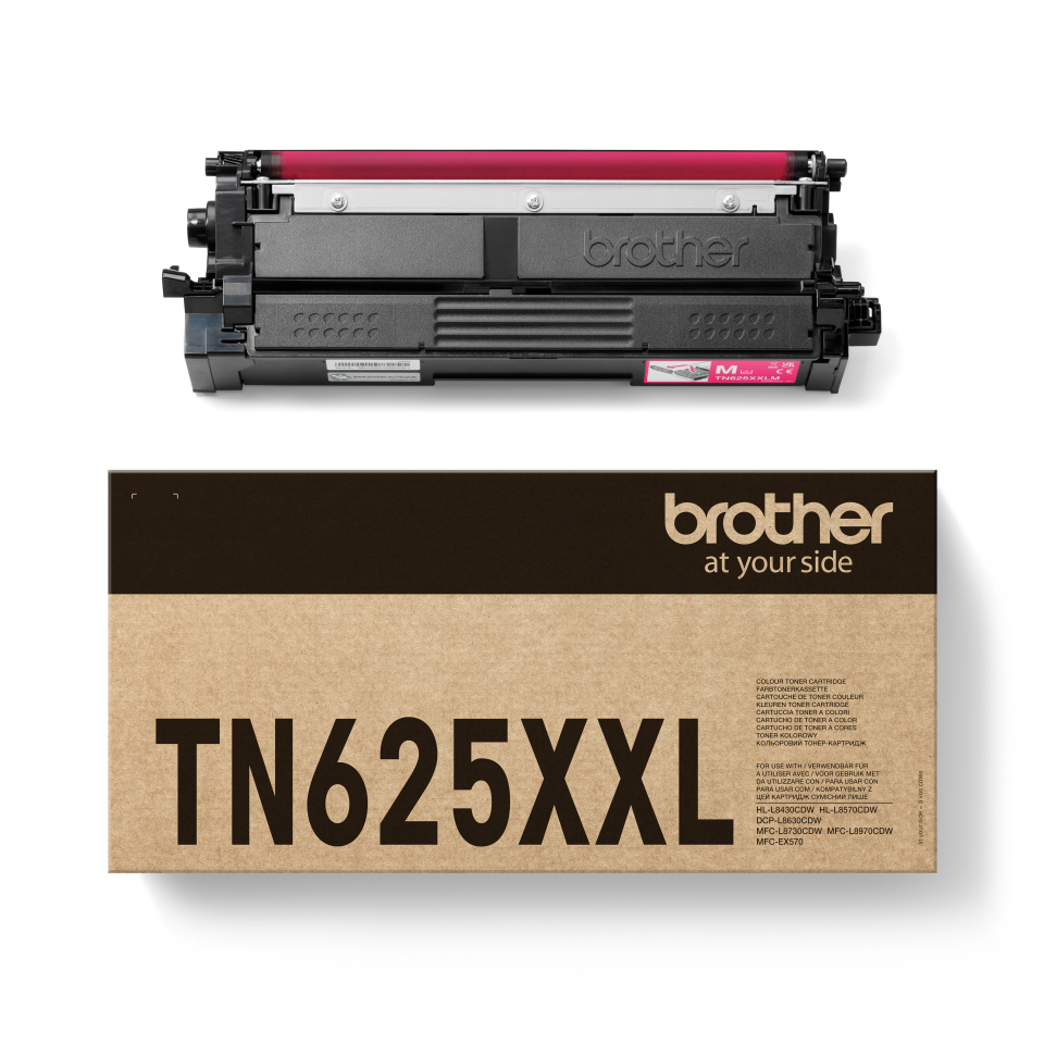 Brother TN-625XXLM, 6500 sidor, Magenta, bild 3