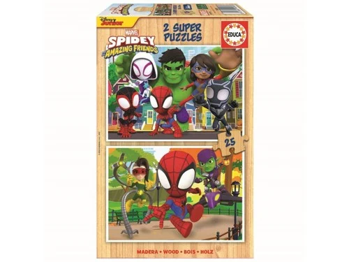 Educa Pussel: Marvel Spidey & His Amazing Friends 2 x 25 Bitar, bild 2
