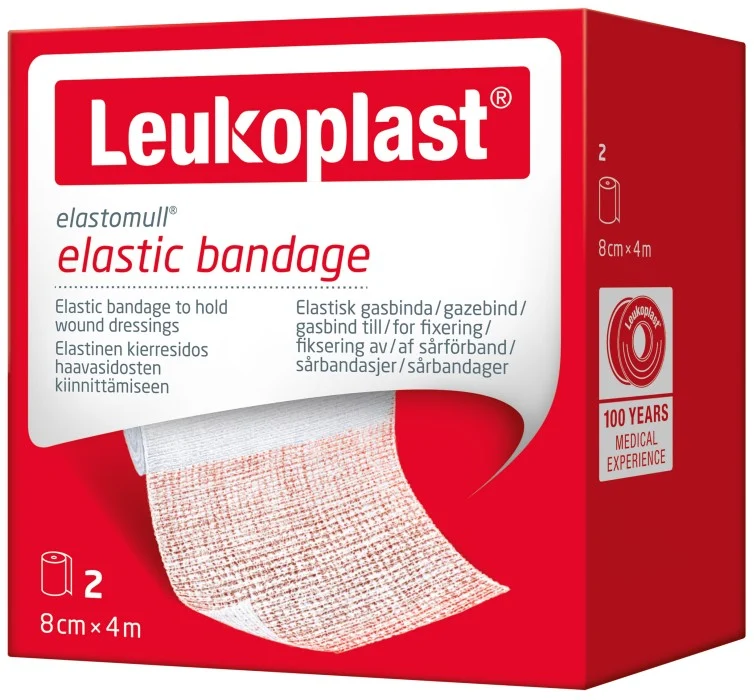Leukoplast Elastomull 4 m x 8 cm, 2 st