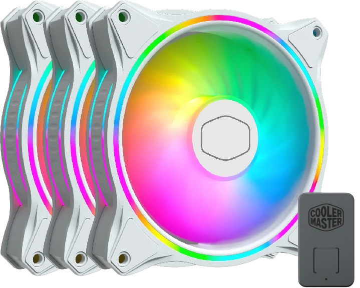 Cooler Master MasterFan MF120 Halo Vit 3-pack