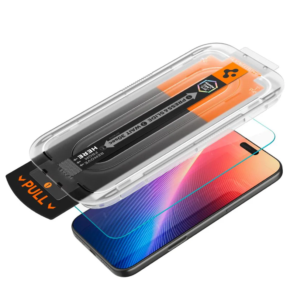 Spigen Glas.TR EZ Fit Pro härdat glas för iPhone 16 Pro Max / 17 Pro Max - Transparent, bild 2