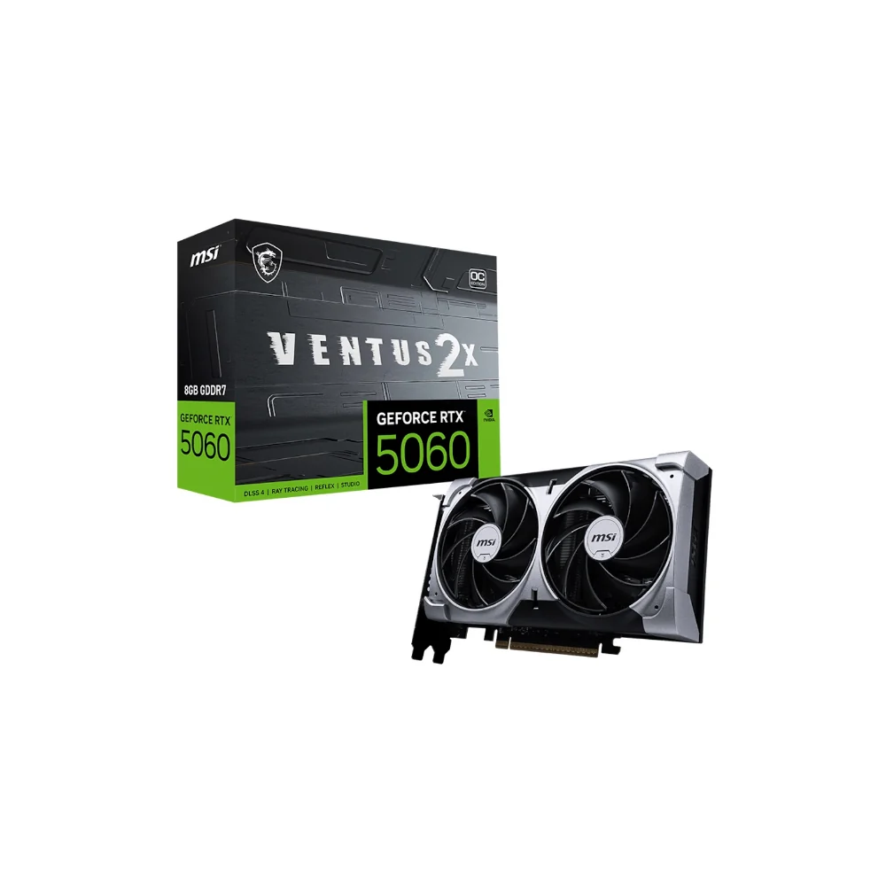 MSI Nvidia GeForce RTX 5060 VENTUS 2X OC 8GB grafikkort