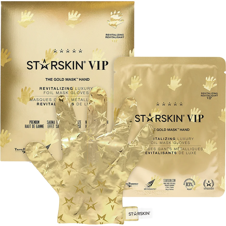Starskin The Gold Mask Hand Hand Revitalizing Luxury Foil Mask Gloves 16 g