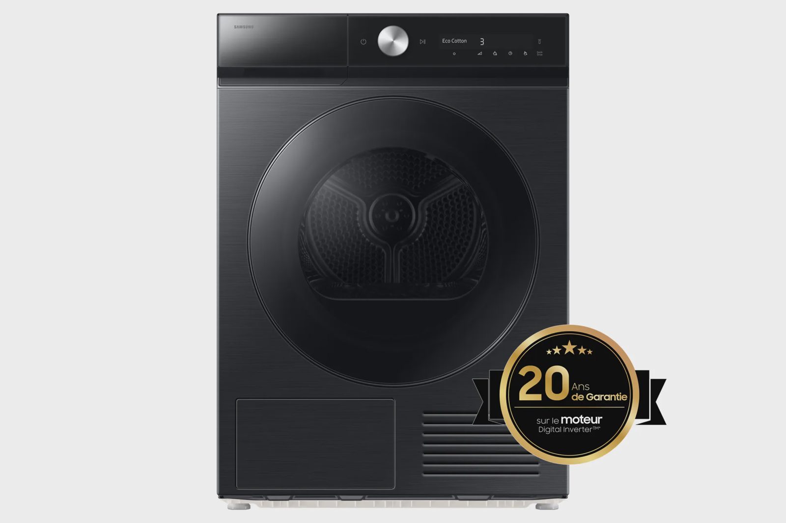 Samsung DV90DB8845GBU torktumlare med värmepump, fristående, svart