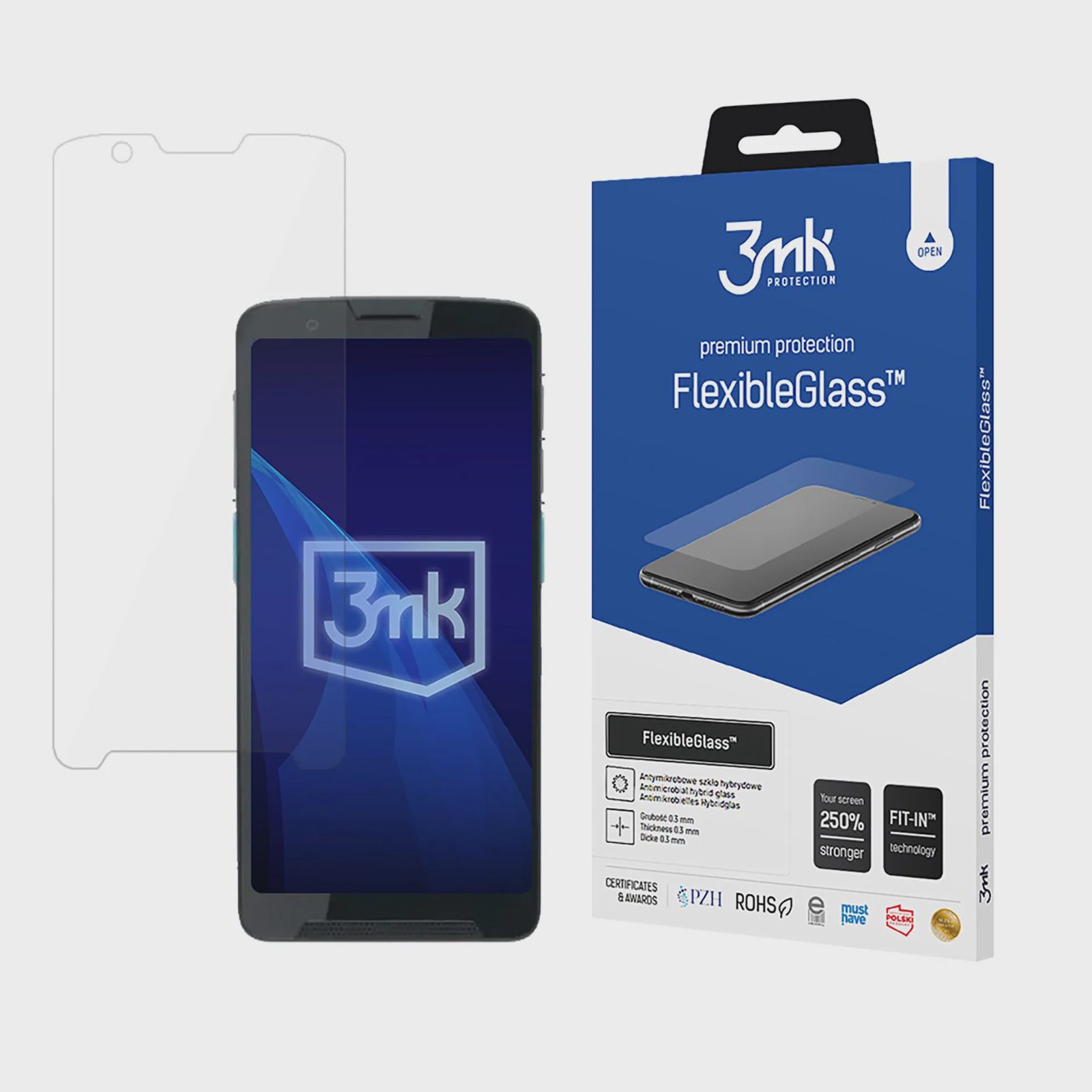 3mk FlexibleGlass hybridglas på Unitech EA660