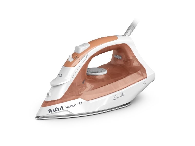 Tefal Virtuo 30 FV2C40E0 ångstrykjärn 2000 W upp till 25 g/min, orange/vit