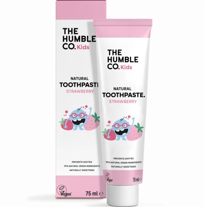 The Humble Co Natural Toothpaste Kids Strawberry 75ml