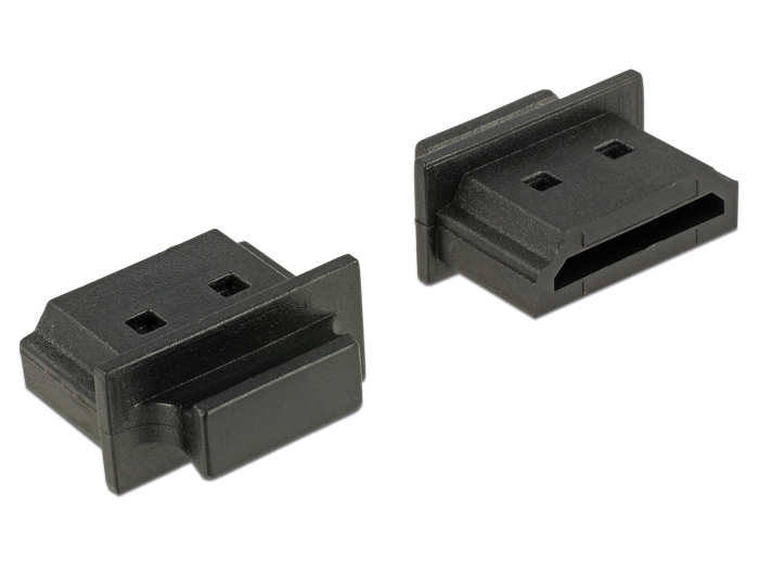 Dammskydd för HDMI-anslutning, DeLOCK 10-pack, med grepp - Svart, bild 4