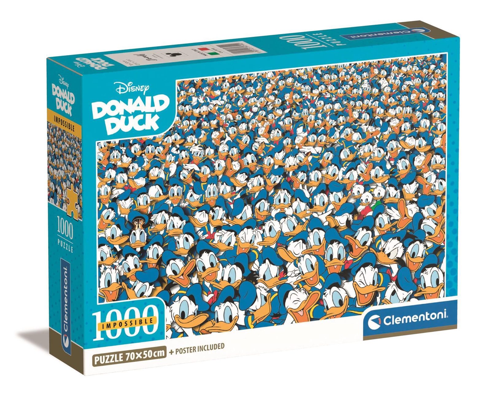 Clementoni Puslespil HQC Impossibe Donald Duck, 1000 brikker