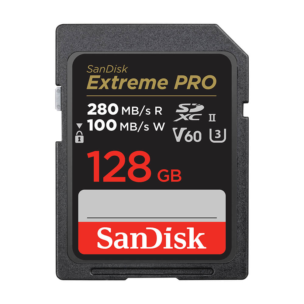 Secure Digital SDXC 128 GB SanDisk Extreme Pro, 280/100 MB/sek, Class 10, UHS-II U3, V60, bild 3