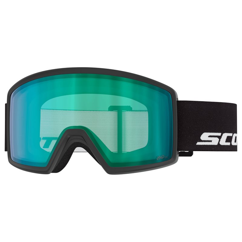 Scott Goggle Neo Black/Amp Aurora Green Chrome S1 - OneSize
