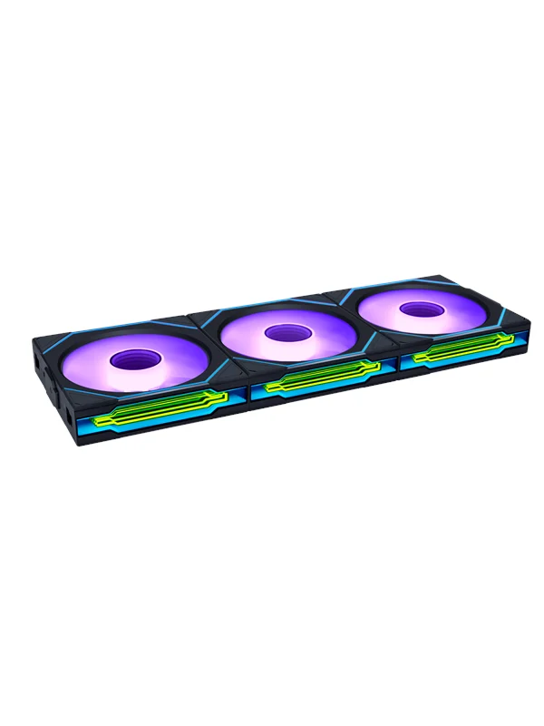 Lian Li UNI FAN SL-INFINITY Wireless Reverse (3-pack) - Chassi fläkt - 120mm - Svart med RGB LED - 32 dBA, bild 3