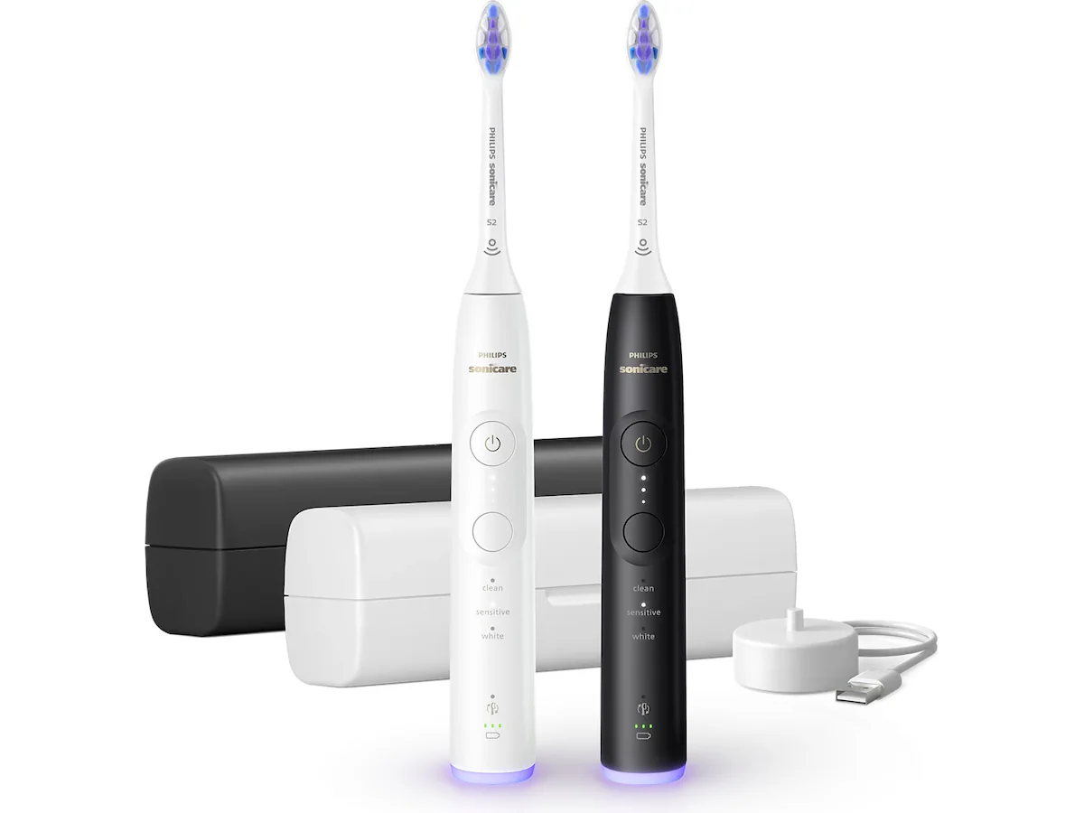 Philips Sonicare Series 6500 HX7419/01 eltandborste dubbelpack, svart/vit, bild 5