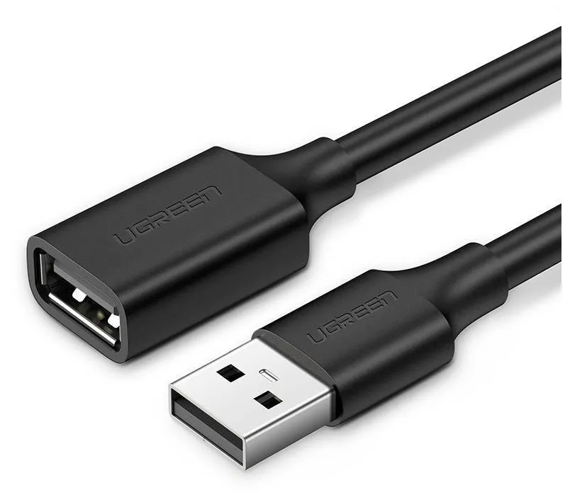 Ugreen USB-A 2.0 förlängningskabel, 0,5m - Svart