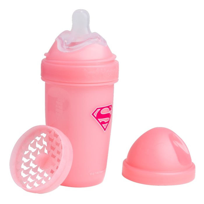 Herobility Baby Bottle 240ml - Supergirl, 1 st
