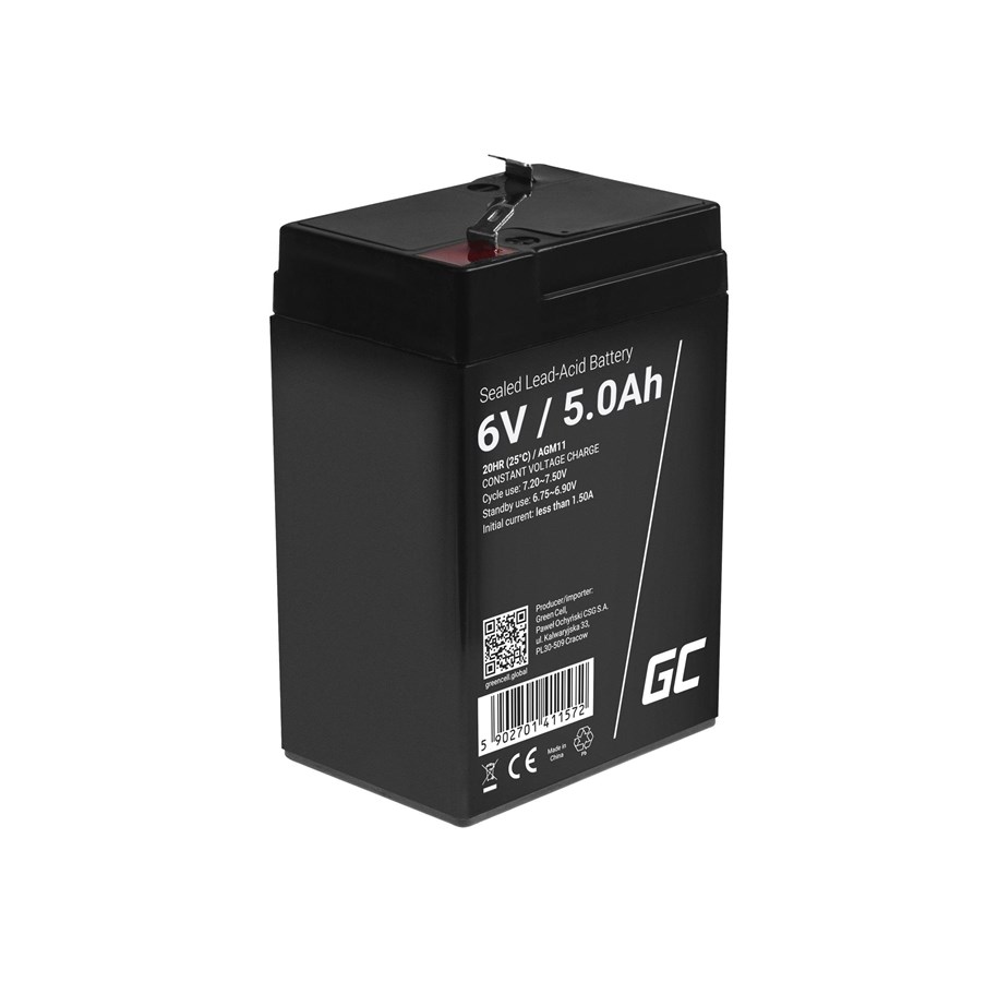 Green Cell AGM Batteri 6V 5Ah, bild 4