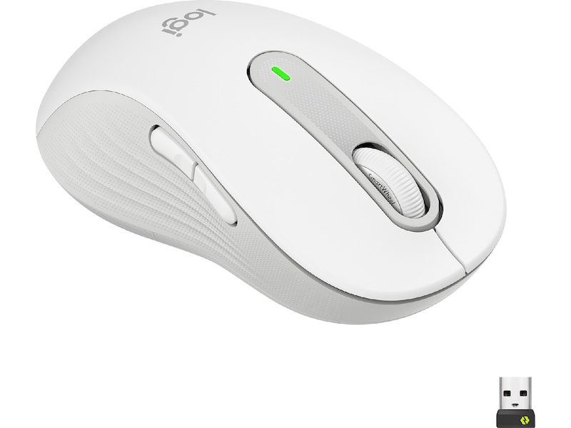 Logitech Signature M650 Large Left-handed, 2000 dpi, RF/Bluetooth, vänsterhänt - Off White, bild 3