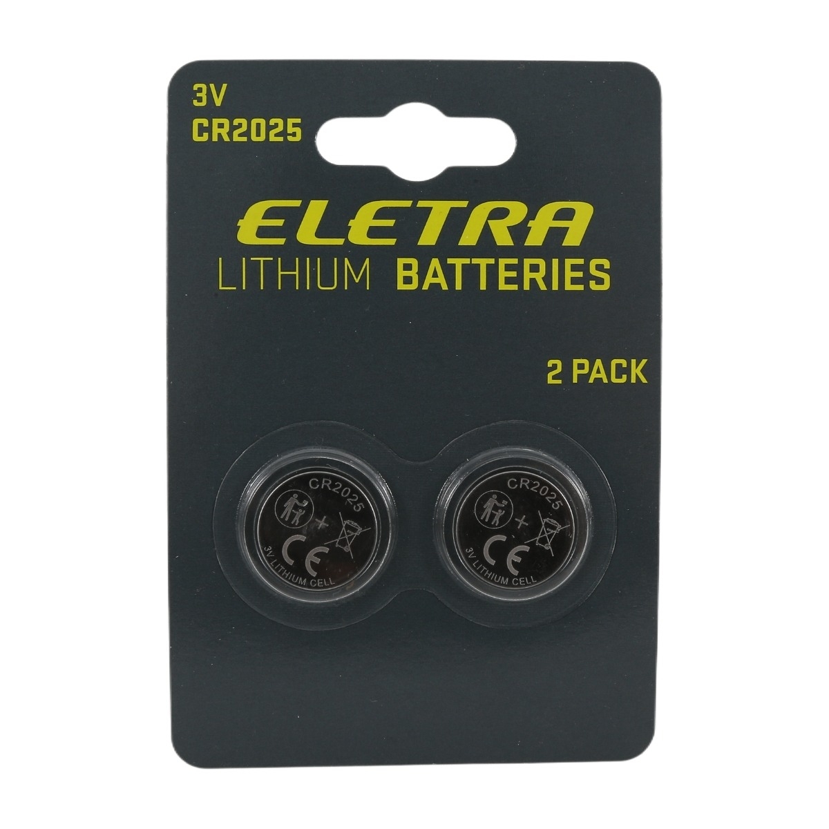 Eletra CR2025 Knappbatteri, 2 st.