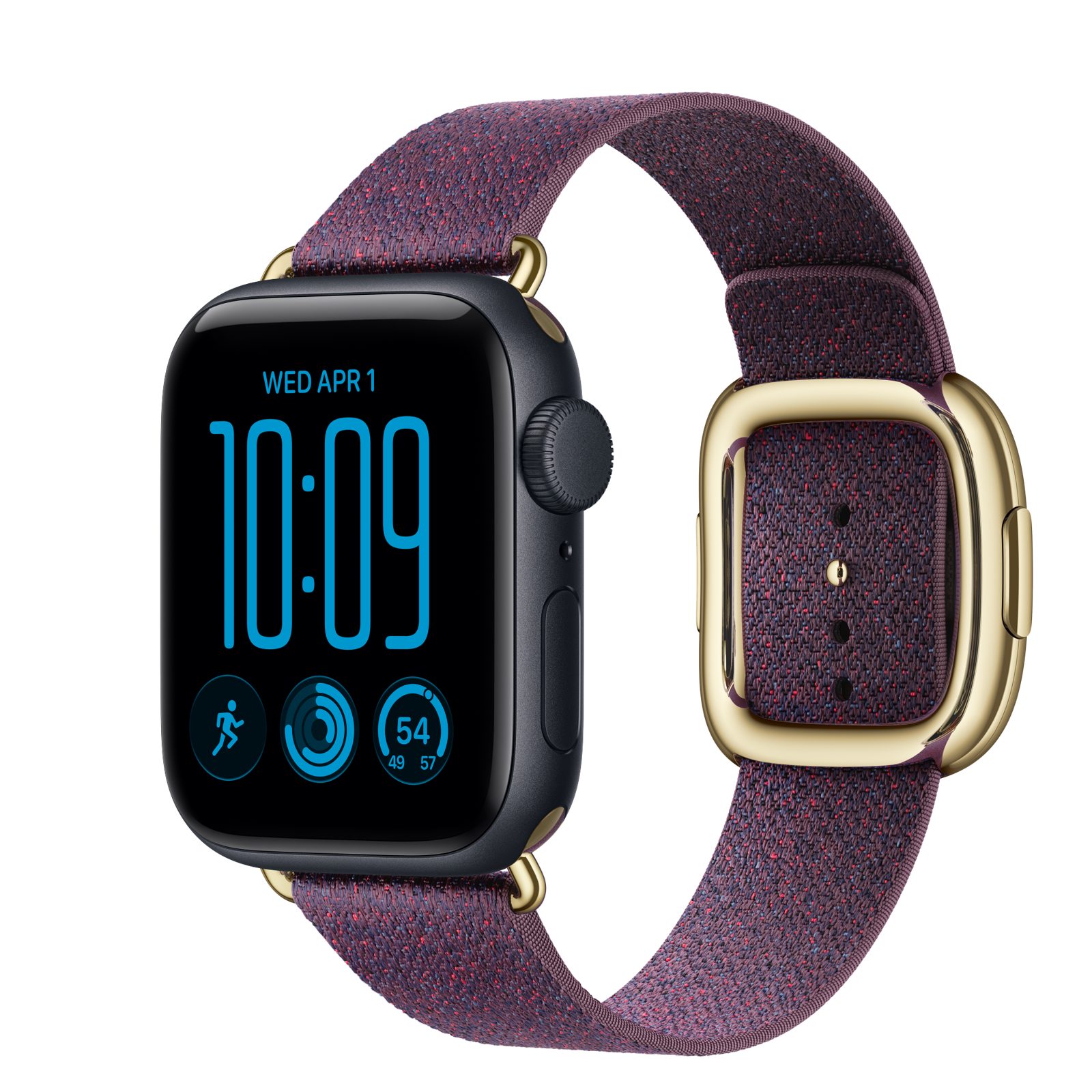 Apple Watch SE 3 (GPS) • Aluminiumboett midnatt, 40 mm • Modernt spänne mullbär
