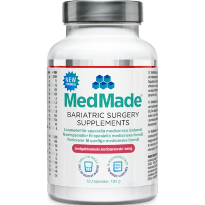MedMade Bariatric Surgery Supplement Jordgubb 120 tabletter