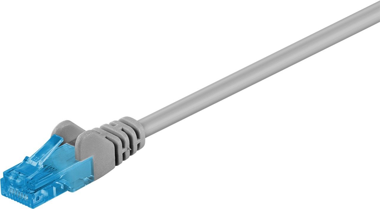 Goobay CAT 6Anslutningskabel, U/UTP, Grå - Kabellängd 5 m
