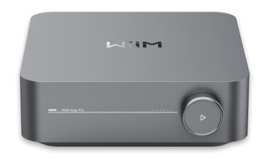 WiiM Amp Pro förstärkare för streaming, mörkgrå