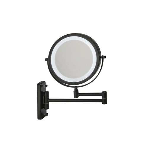 Glow Up - Makeup Artist Mirror - Double Sided w. LED - Black